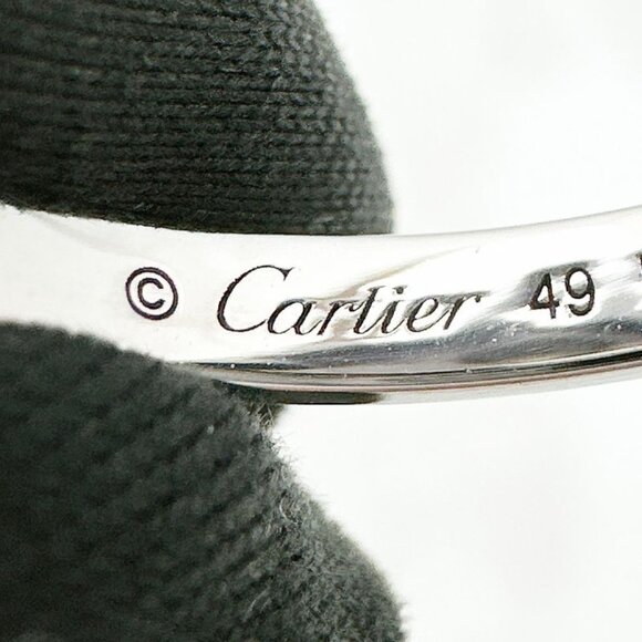 Cartier Damre Full Diamond Platinum Ring 49 - Picture 7 of 9